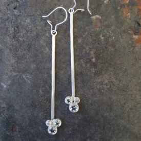 amy bixby topaz cluster earrings